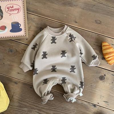 Baby Bear Pattern Snap Snack Size 66, Korea Best Childrens Clothes