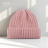 Large Size Face Slim Hat for Women Autumn and Winter Solid Color Thick Knitted Hat  Cold Proof and Versatile Ear Protecting Wool Hat for Men