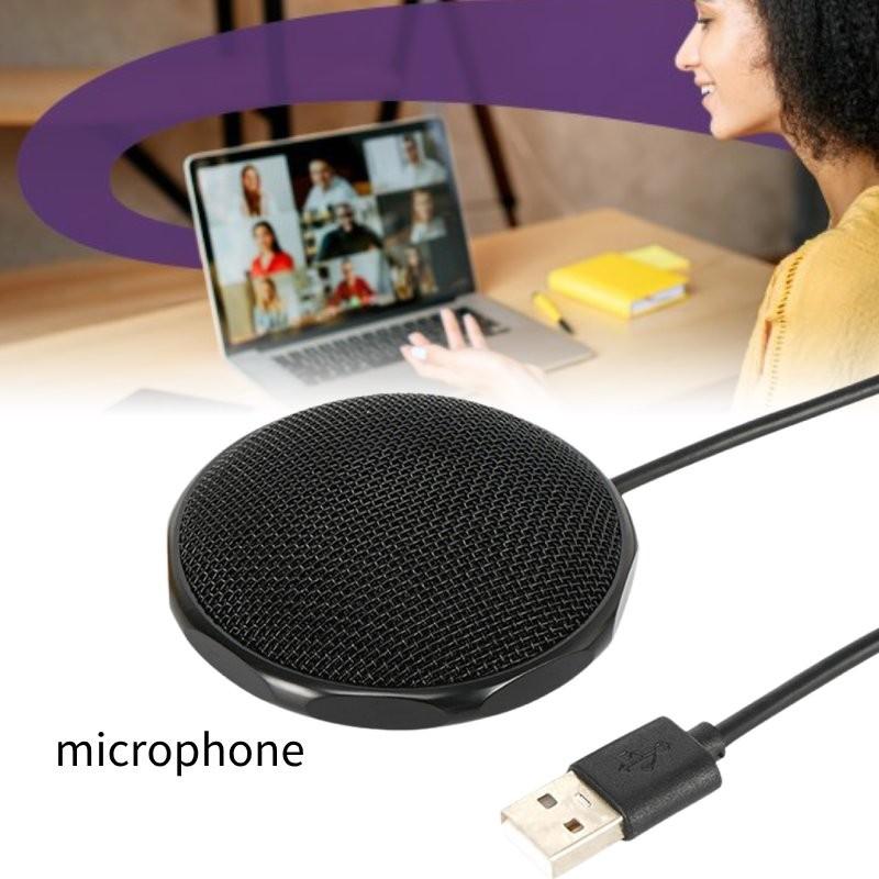 Usb Microphone 360 Degree Omnidirectional Design For Remote Office And Meetings
