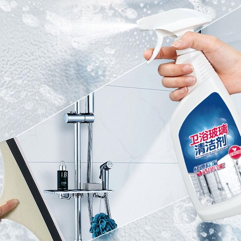 Bathroom Descalers Shower Glass Door Cleaner Hard Water Stain Remover Ceramic Tile Cleaner Spray Soap Scum Remover