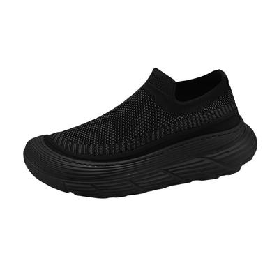 Sommer Herrenschuhe Neue Netzschuhe Sportschuhe Freizeitschuhe Atmungsaktiv Dicksohlig Vielseitig Einschlupf Fliegenstrick Socken Schuhe