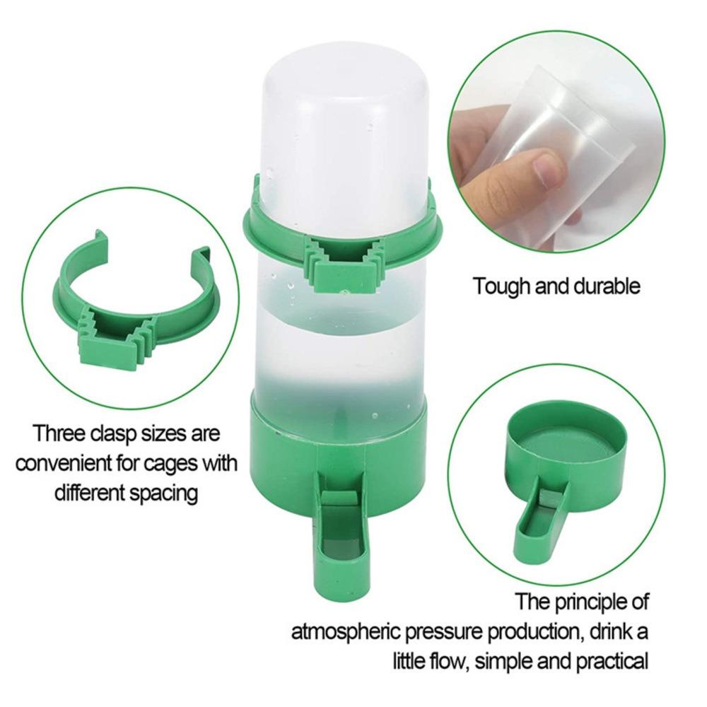 3pcs Bird Water Dispenser for Cage Water Bowl Automatic Feeder Watering Supplies for Pet Parrot, Parakeets and Other Birds