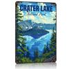 Crater Lake National Park Metal Poster Tin Sign Wall Art Home Decor Customizable Metal Signs for Home Decoration Bar Accessories