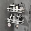 Badkamer Opbergrek Roestvrij Staal Anti-Roest Opbergrek Douche Opbergrek Zuignap Opbergrek Huishoudelijke Opbergapparaten