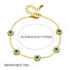 Gold Evil Eye Jewelry Set Necklace Bracelet Earrings for Women