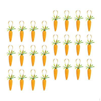 24Pcs Easter Carrot Hanging Ornaments, Decoration,Premium,Easter Tree