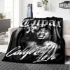 Tupac Kunst Aktivismus Leichte Decke Weich & Perfekt für Sofa Couch Büro Bett Picknicks Vier Jahreszeiten Mehrzweck Modern Ideales Geschenk Zubehör Y15
