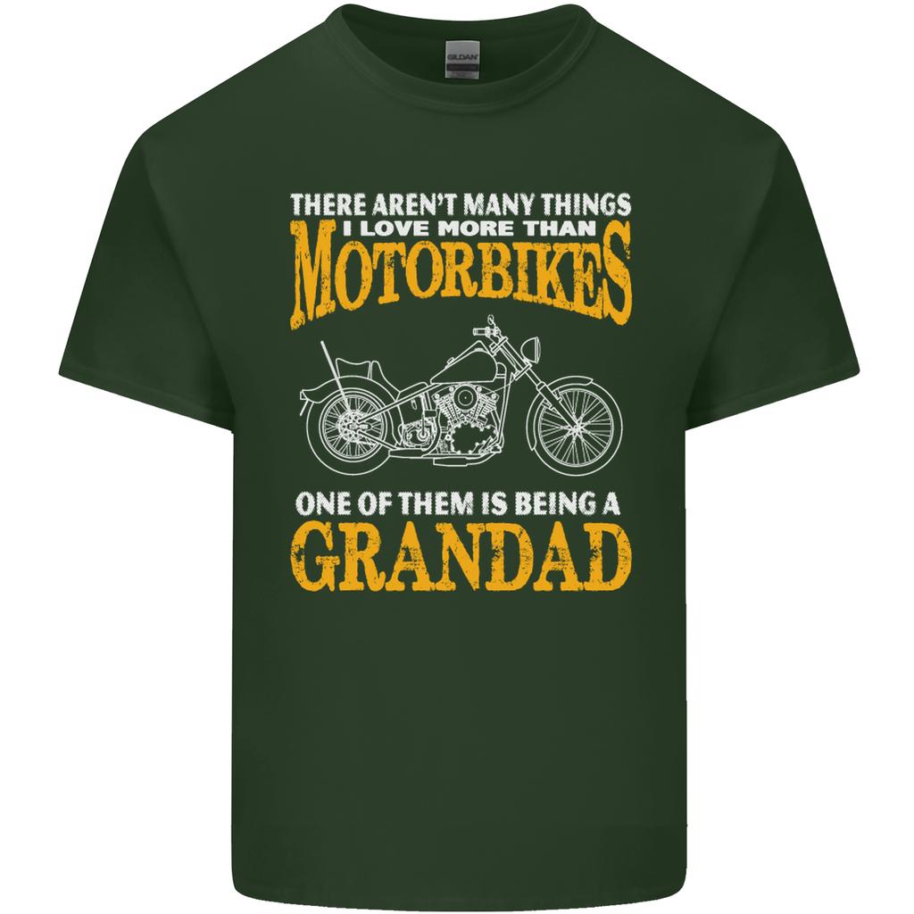 Being a Grandad Biker Motorcycle Motorbike Unisexs Light Cotton TShirt