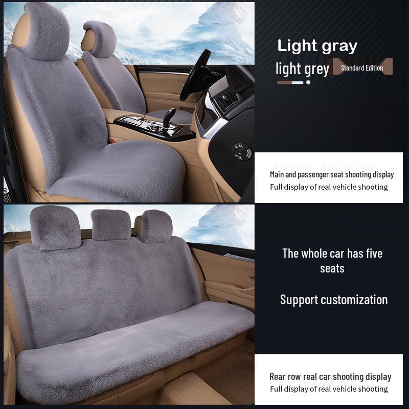 Universelles Plüsch-Winter-Autositzkissen mit vollständiger Umrandung
