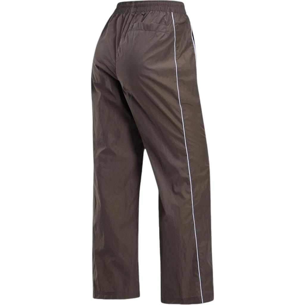 Nike Swoosh Windrunner Retro High-Waisted Woven Comfortable Fashion Casual Pants Women Bottoms Iron-Grey White FV7656004