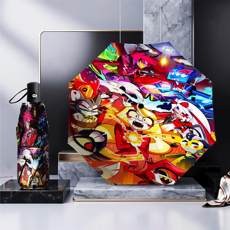 Fantasy Creatures Hotel Umbrella Folding Umbrella, Automatic Umbrella 8-Frame for Travel, Camping Use Gift for Halloween Christmas