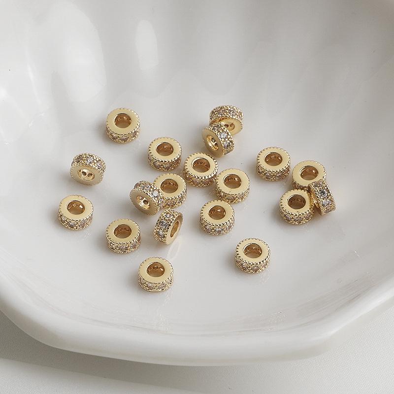 14K Gold-Filled Zirconia Color-Preserving Figure 8 Beads for DIY Jewelry Projects