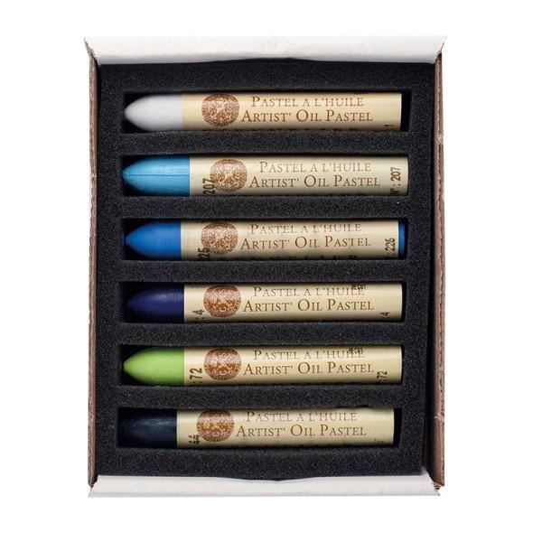 Oil Pastels - Sennelier - Very Smooth - 6 Colors - Seascape