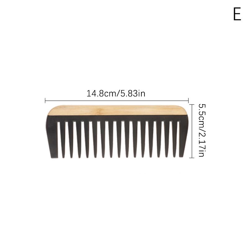 Pettini per capelli in legno di bambù naturale, antistatici, per la cura dei capelli, massaggio sano