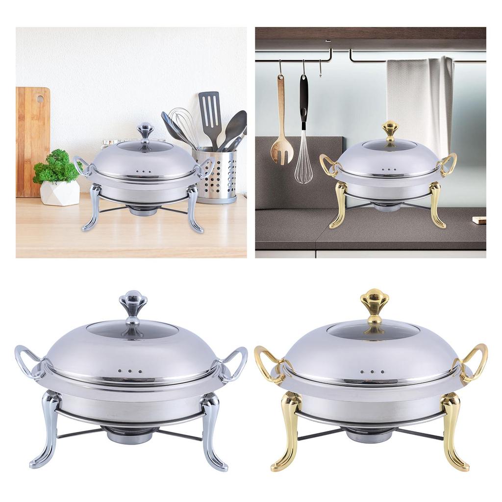 Catering Warmer Set Removable Anti Scald Stainless Steel Chafing Dish Buffet Set for Baking Commercial Hotel Backpacking Trips