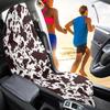 Brown Cow Print Sweat Towel Car Seat Cover Universal Non-Slip for Car Truck SUV Seat,1 Pack,Easy to Install and Washable