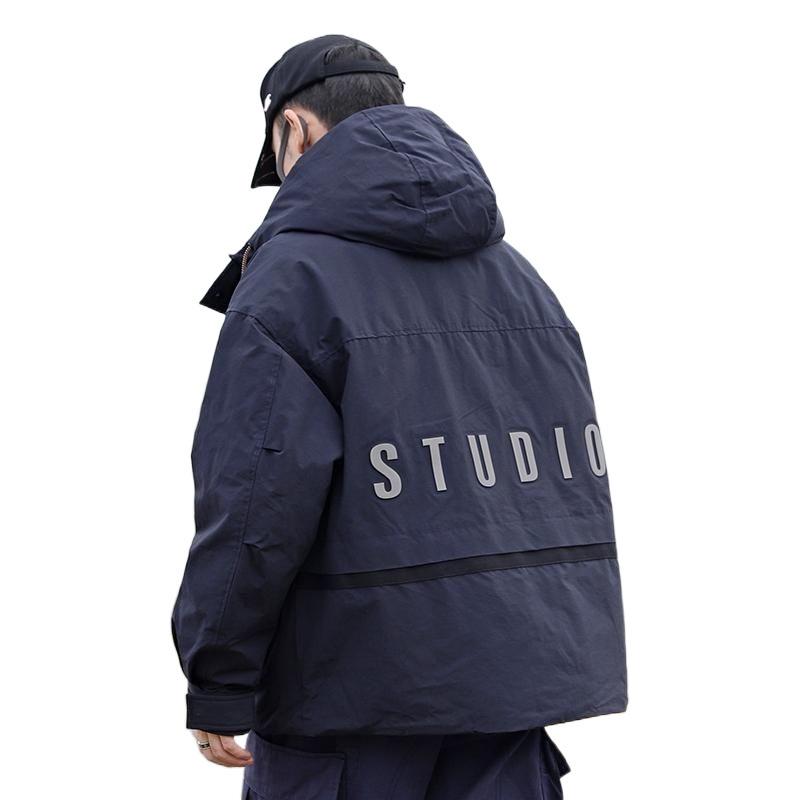 Winter Trendy Casual Jacket Men's Hooded Loose Outdoor Jacket Versatile Jacket