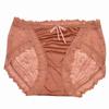 Light Luxury Satin Lace Open Crotch Seamless Jacquard Panties - Sexy, Comfortable, Breathable, Skin-Friendly, Plus Size Triangle Design.