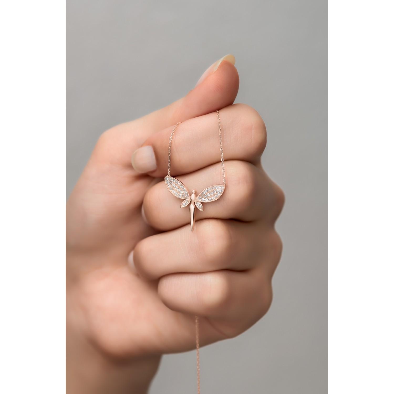 

Ожерелье феи из стерлингового серебра 925 пробы с цирконием