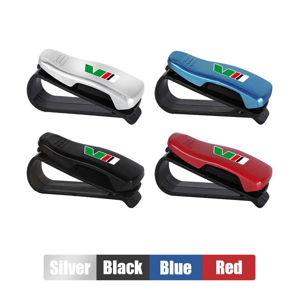 AAFM1 1/2Pcs Car Accessories Sun Visor Glasses Clip Card Ticket Holder For Skoda Octavia A5 A2 Vision Kodiaq Rapid Fabia VII Superb