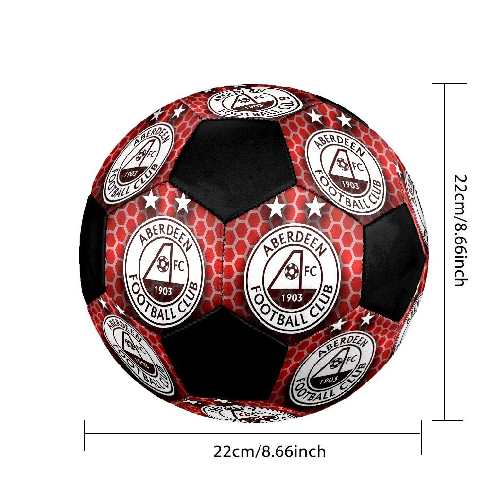 1PC AFC Size 5 Soccer Ball PrahaIndoor Soccer Ball Colorful All Ages Machine Stitched PVC Competition Ready Durable High-Bounce