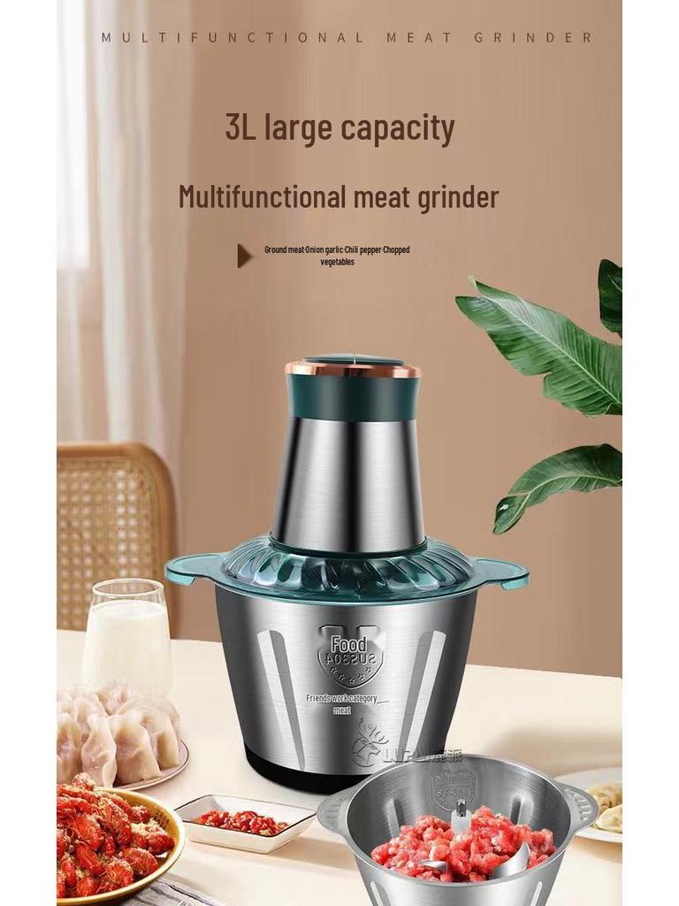 Home Multifunctional Stainless Steel Meat Grinder and Dumpling Mixer Blender