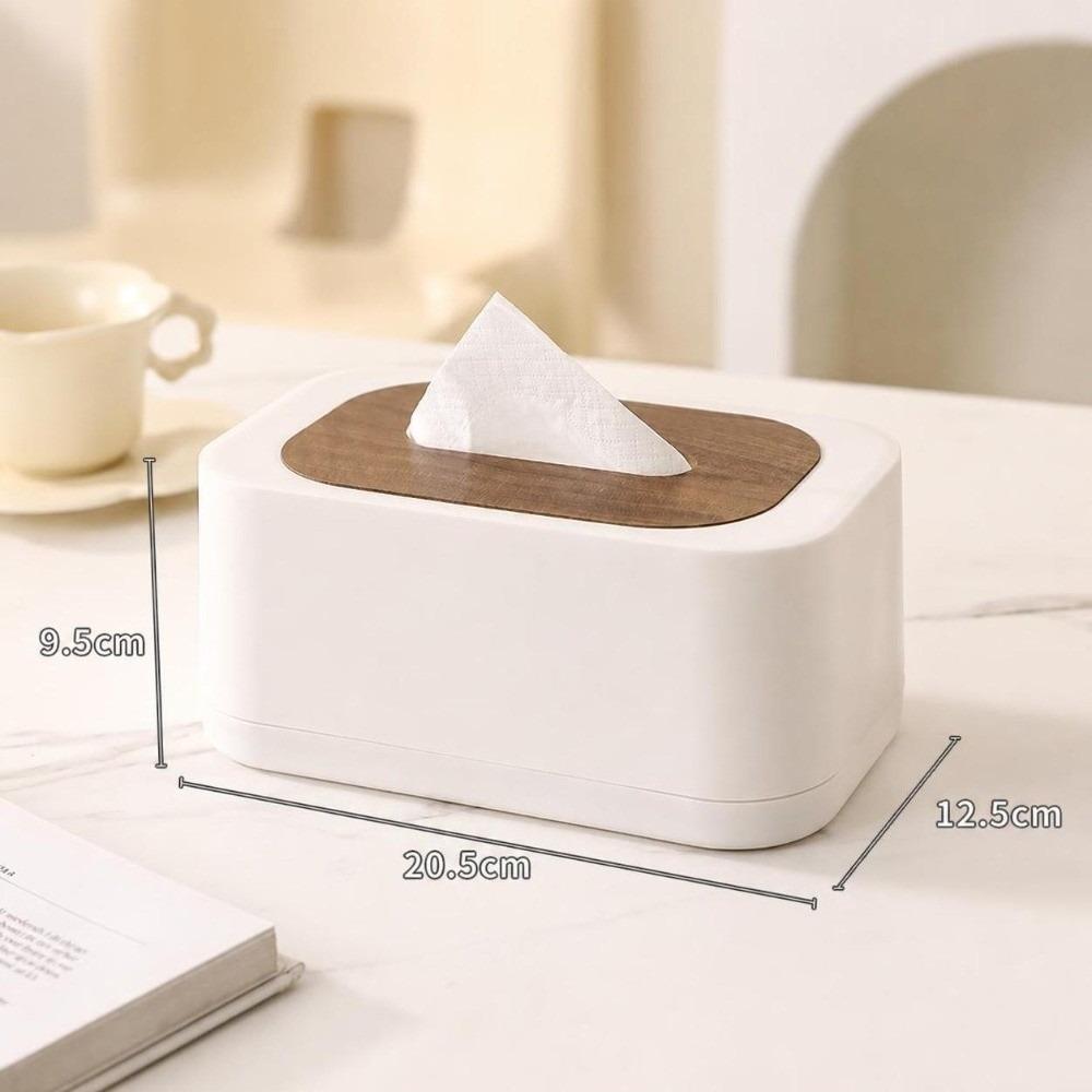 Space-saving Tissue Dispenser Large Opening Square Tissue Box Tissue Box With Lid  Household Use
