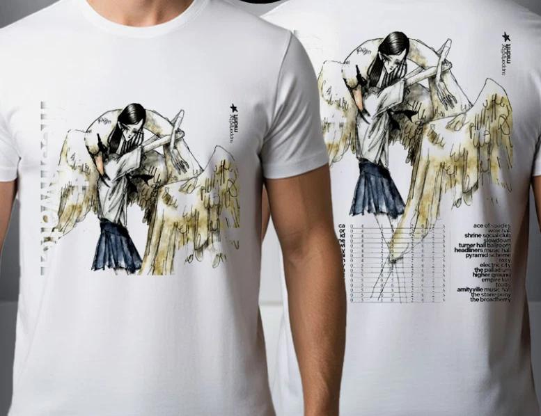 Julie Band Featuring Fleshwater US Tour 2026 Schedule Venue Tour Dates T Shirt 2XL