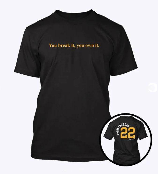 You Break It You Own It From The Logo 22 Caitlin Clark Shirt XXL