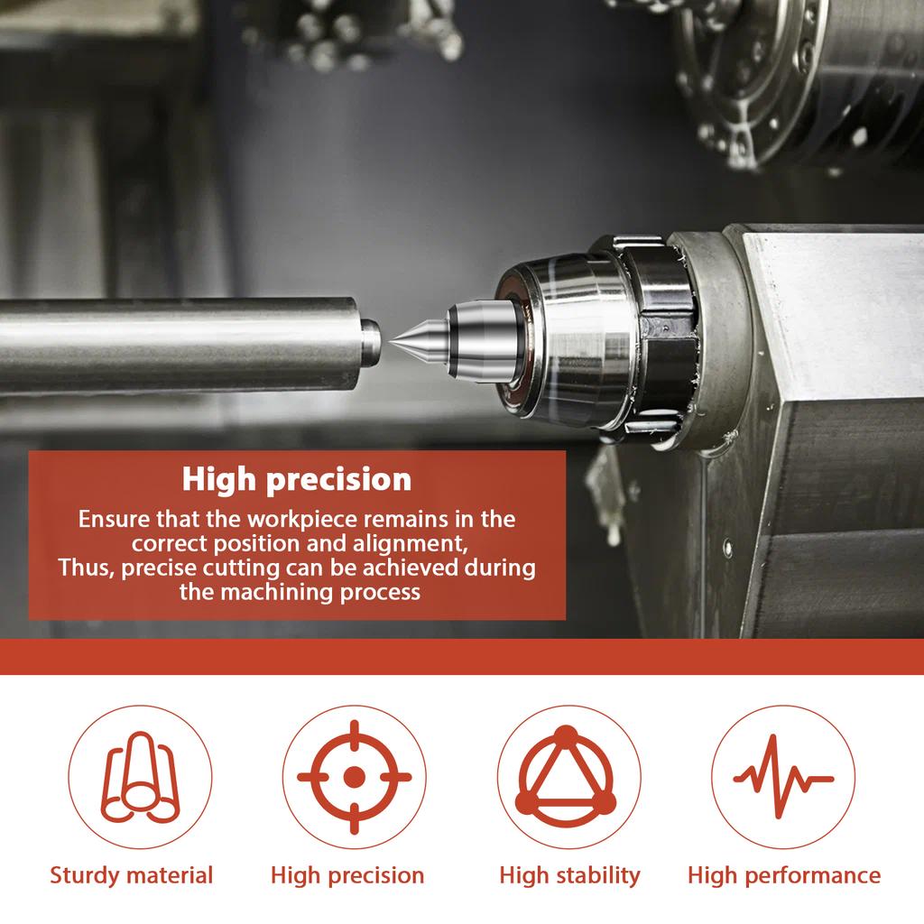 Running Centre Point MK2 Centring Point 60 Degree Rolling Grain  MK2 Cone Tips Lathe Accessories for CNC Lathe Accurate Turning