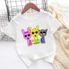 Sprunki Character Game Print Cartoon Cute Kids T Shirt Girls Summer Tops Baby Boys Clothes Children Short Sleeve O-Neck T-shirts