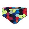 Mens Geometric Hexagon Full Coverage Swim Briefs