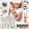 Soccer Temporary Tattoos Sheets for Kids and Adults Football Theme Body Stickers for Party Decorations Sports Events and Team Activities