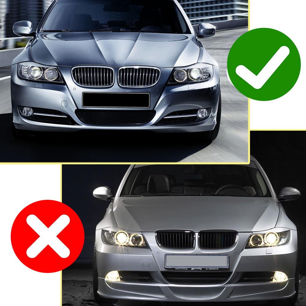 Applicable BMW 3 Series E90/E91 09-12 Grille Air Intake Three-Color Double Bar LCi Front Modification.