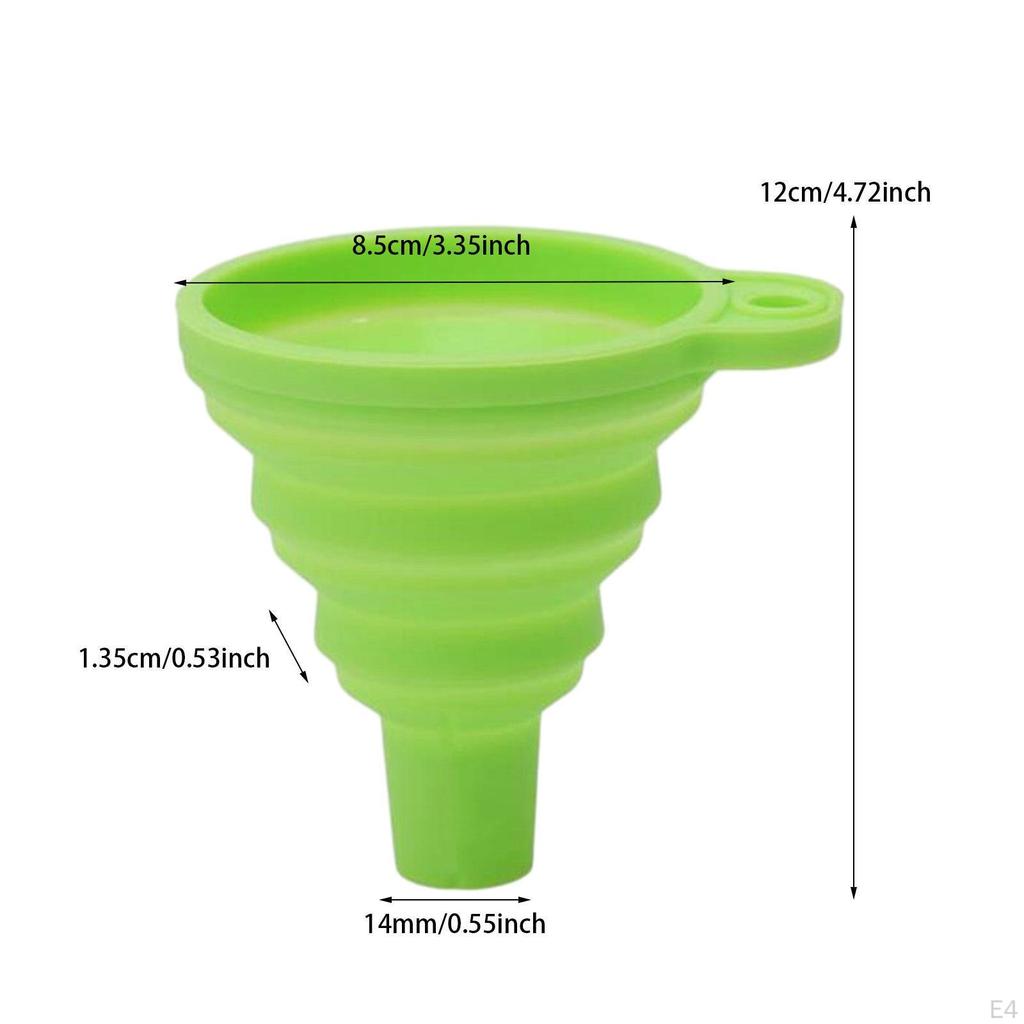 Collapsible Silicone Kitchen Funnel Kit