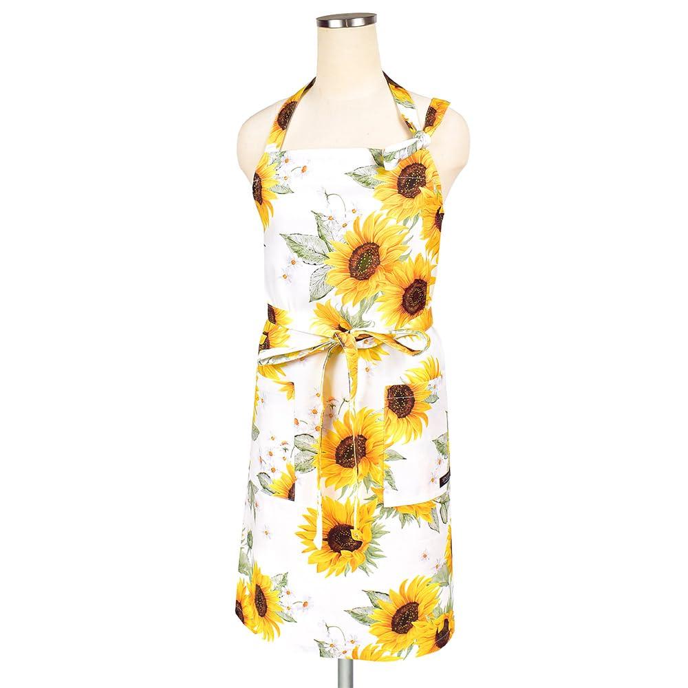 

STYLE Decor Apron for Floral W3204200 Women, Stylish, Scandinavian, Cute, Cooking, Gardening, Soleil, Sunflower, Pattern,