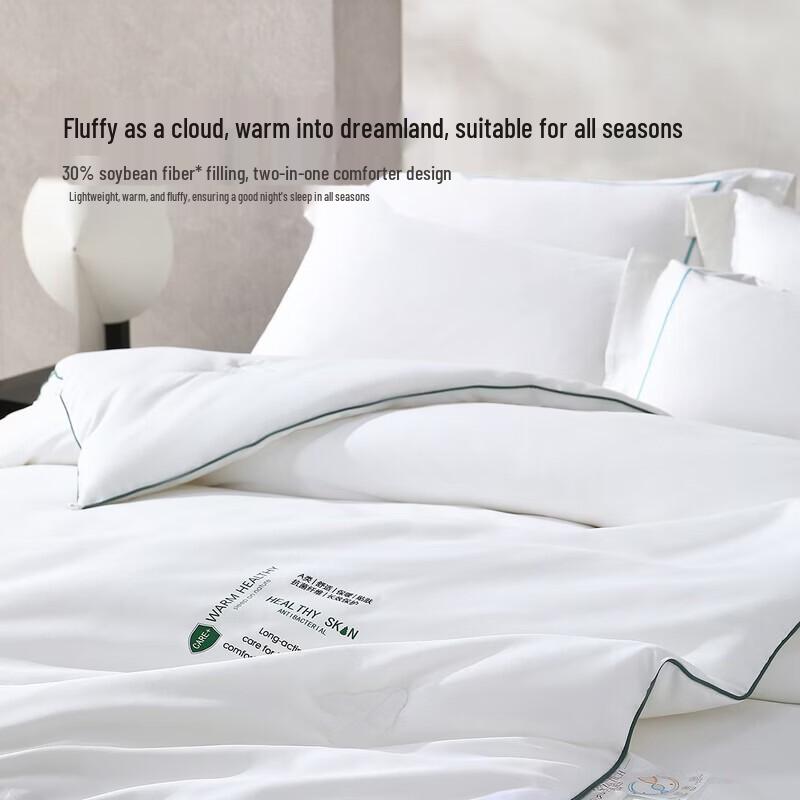 Mercury Home Textiles 30% Soybean Fiber Negative Ion Two-in-One Quilt