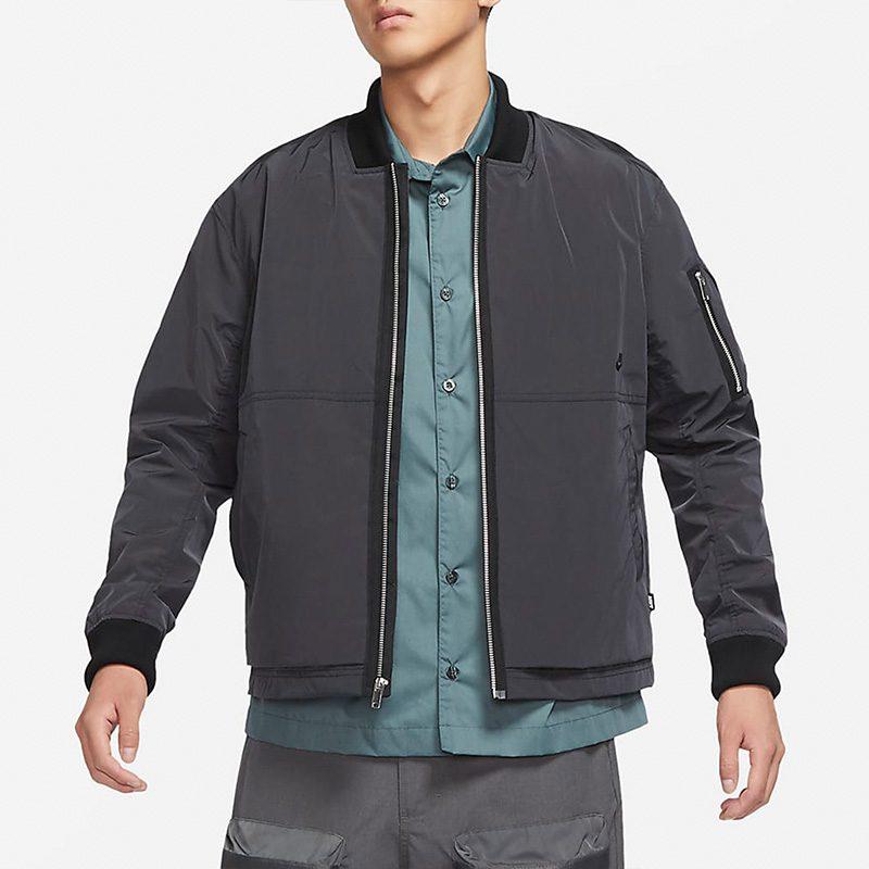 Nike Jackets Men's Black Stand Collar Moderate Other DD4715-010
