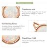BAMOER New Arrival 925 Sterling Silver Cute Cat Ears Big Stone Small Stud Earrings for Women Fashion Earrings Jewelry