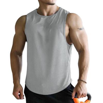 Herren-Workout-Tanktops, Mesh-Gymnastik, ärmellos, schnell trocknend, Weste, Passform, Bodybuilding-Shirts, Fitness, Sport, Muskel-T-Shirt, Workout und Training, Activewear
