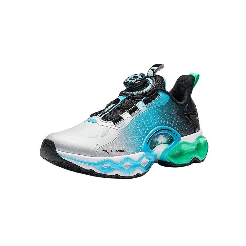 Anta Kids Energy Ring 10.0 Versatile Trendy Durable Low-Top Running Shoes Kids sneaker Black Blue 312445588N-1
