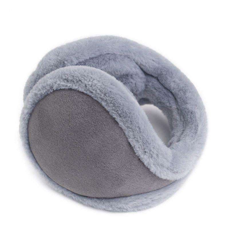 

Бархатные наушники для мужчин и женщин — защита от холода и тепла зимой Large, Diameter 15cm серый