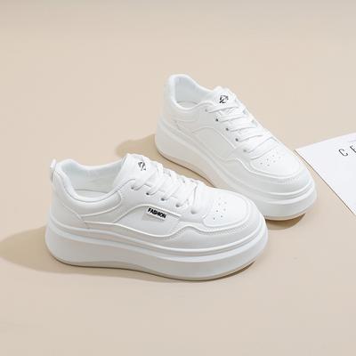 2025 lente kleine witte schoenen nieuwe Koreaanse versie ins vrouwelijke studenten platform verhogend sport board schoenen casual straatfotografie SHA19
