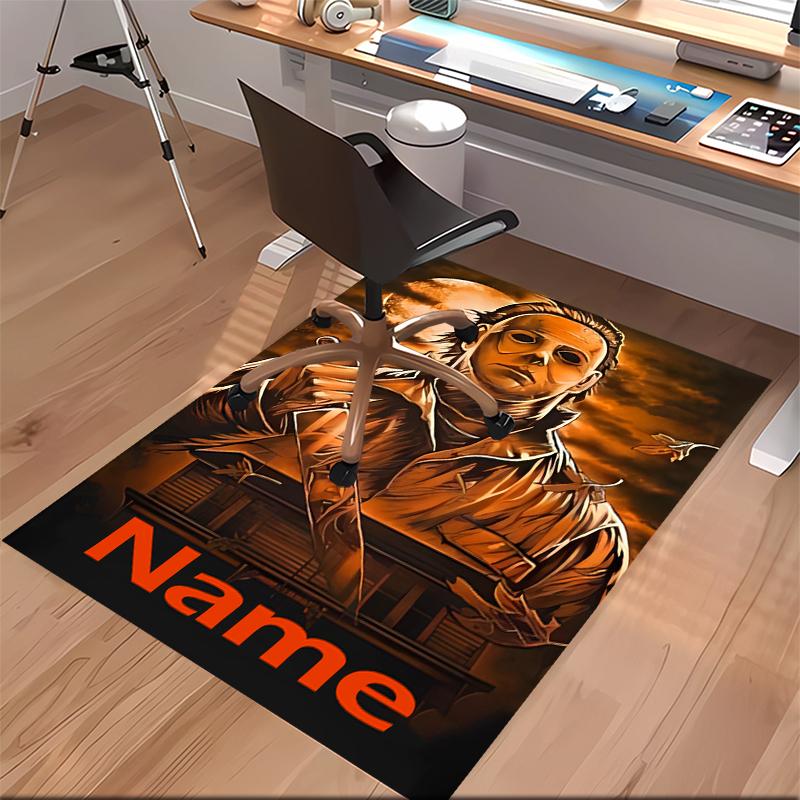 Custom personalization Michael Myers Print Area Rug - Soft, Washable Non-Slip Indoor Mat,Living Room,Home&Office Decorative Rug