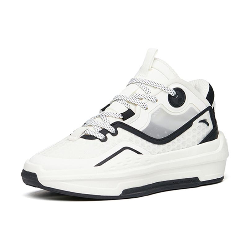 Anta C37 2.0 Lightweight And Wear-resistant Low-Top Skateboard Shoes Women's White Black Sneakers 922228082-4