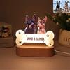 Custom Photo Acrylic Pet Growth Memory Night Light Pet Accompany Moments Personalized Bedroom Bedside Desktop Home Decor Gift