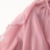 2025 Spring/Summer Women's Casual V-Neck Layered Long-Sleeve Shirt