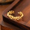 Anti-oxidation Ring Thumb Hollow Heart Shape Adjustable Opening Design Finger