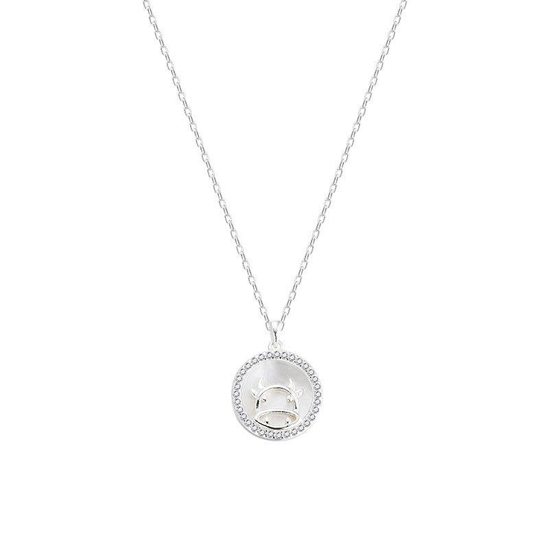 The Year of The Ox Necklace for Women with Niche Design Sense of The Year of The Native Year of The Native Year of The Women's Clarbone Chain Trend