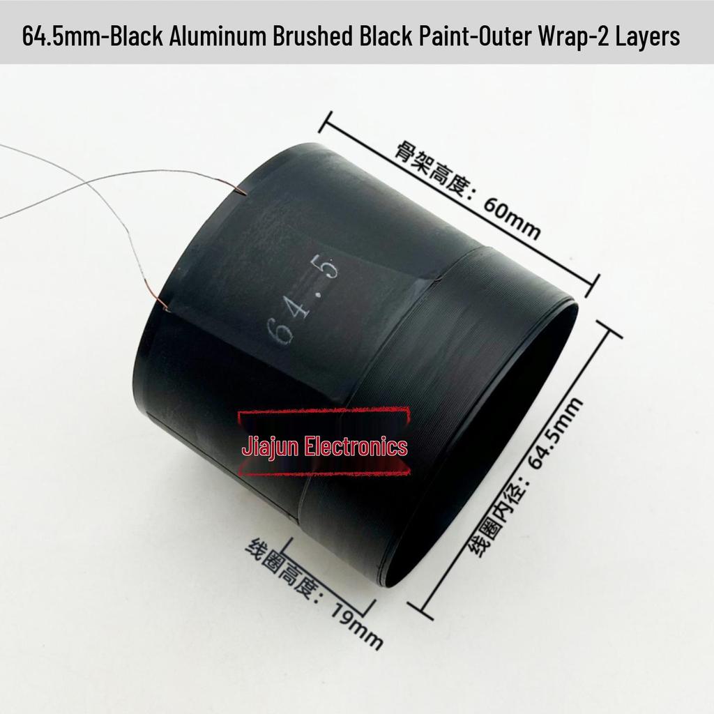 Black Aluminum Woofer Voice Coil Repair Kit - Core Wire: 25-125, Coil Sizes: 65.5mm, 75.5mm, 99.5mm